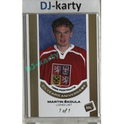 2023 MK reprezentace #P-40 Martin Škoula 1998 Portraits - 25 years anniversary GOLD 1of1