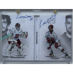 2024/25 Sportzoo ELH 2. serie #DD-SK Stanislav Škorvánek / Petr Kalina Defensive Duo Scripted Booklet 02/10