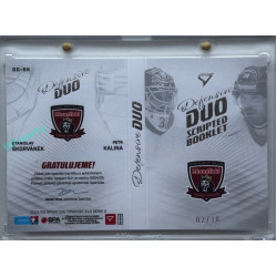 2024/25 Sportzoo ELH 2. serie #DD-SK Stanislav Škorvánek / Petr Kalina Defensive Duo Scripted Booklet 02/10