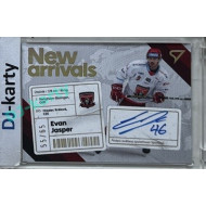 2023/24 Sportzoo ELH 1. série #NAS-EJ Evan Jasper New Arrival Auto 55/65