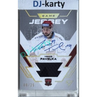 2023/24 Sportzoo ELH 1. série #GJS-TP Tomáš Pavelka Game Jersey Auto 08/25