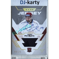 2023/24 Sportzoo ELH 1. série #GJS-TP Tomáš Pavelka Game Jersey Auto 08/25