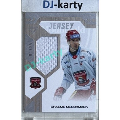 2024/25 Sportzoo ELH 1. serie #GJ-GM Greame McCormack Game Jersey 81/85