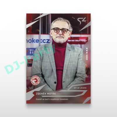 2025/26 Sportzoo ELH LIVE #L-22 Zdeněk Moták LIVE karta xx/66