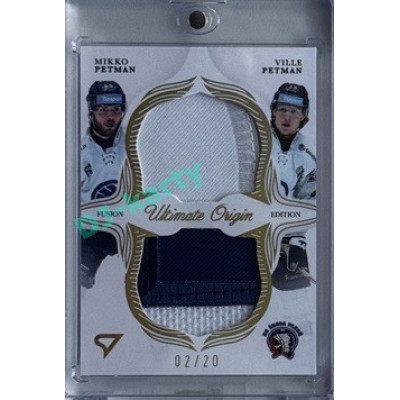 2025/26 Sportzoo ELH 1. serie #UOF-PP Mikko Petman / Ville Petman Origin Fusion Edition 02/20