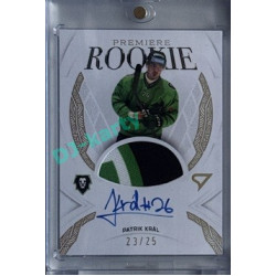 2025/26 Sportzoo ELH 1. serie #RPM-PK Patrik Král Rookie Premiere Gold Auto Woven 23/25