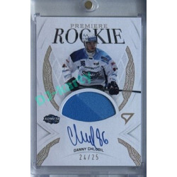 2025/26 Sportzoo ELH 1. serie #RPM-DC Danny Chludil Rookie Premiere Gold Auto Woven 24/25