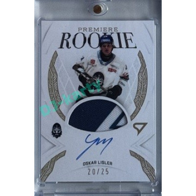 2025/26 Sportzoo ELH 1. serie #RPM-OL Oskar Lisler Rookie Premiere Gold Auto Woven 20/25