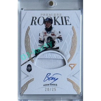 2025/26 Sportzoo ELH 1. serie #RPM-AB Adam Bareš Rookie Premiere Gold Auto Woven 20/25