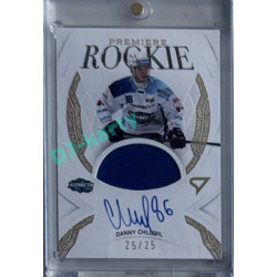 2025/26 Sportzoo ELH 1. serie #RPM-DC Danny Chludil Rookie Premiere Gold Auto Woven 25/25