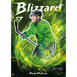 2025/26 Sportzoo ELH 1. serie #BL-21 Filip Pavlík Blizzard Forest Green xx/99