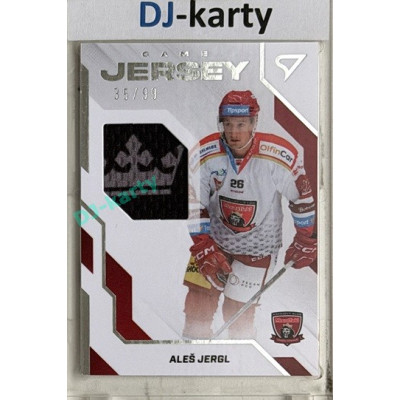 2022/23 Sportzoo ELH 1. série #GJ-AJ Aleš Jergl Game Jersey 35/99