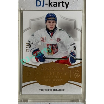 24/25 LC Repre série 2 Collectors Edition #BHG-12 Vojtěch Hradec Season Collection Baijer Hockey Games 2025 Gold xx/22