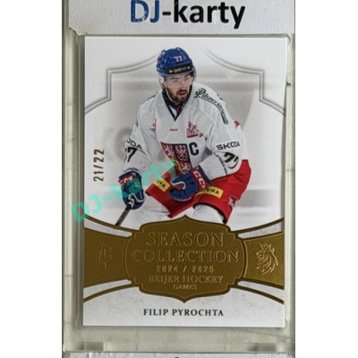24/25 LC Repre série 2 Collectors Edition #BHG-09 Filip Pyrochta Season Collection Baijer Hockey Games 2025 Gold xx/22