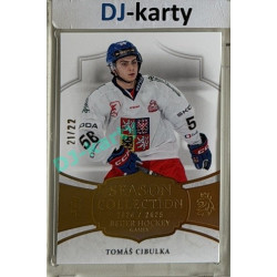 24/25 LC Repre série 2 Collectors Edition #BHG-05 Tomáš Cibulka Season Collection Baijer Hockey Games 2025 Gold xx/22