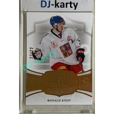 24/25 LC Repre série 2 Collectors Edition #BHG-01 Ronald Knot Season Collection Baijer Hockey Games 2025 Gold xx/22