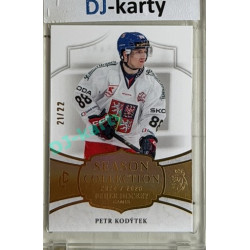 24/25 LC Repre série 2 Collectors Edition #BHG-21 Petr Kodýtek Season Collection Baijer Hockey Games 2025 Gold xx/22