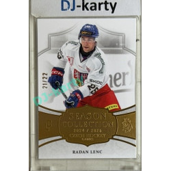24/25 LC Repre série 2 Collectors Edition #CHG-20 Radan Lenc Season Collection Czech Hockey Games 2025 Gold xx/22