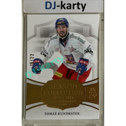 24/25 LC Repre série 2 Collectors Edition #CHG-11 Tomáš Kundrátek Season Collection Czech Hockey Games 2025 Gold xx/22