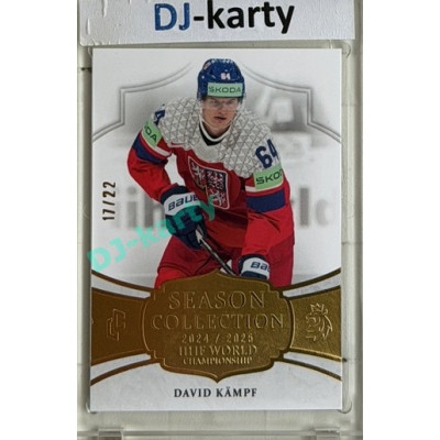 24/25 LC Repre série 2 Collectors Edition #WCH-17 David Kämpf Season Collection IIHF World Championship 2025 Gold xx/22