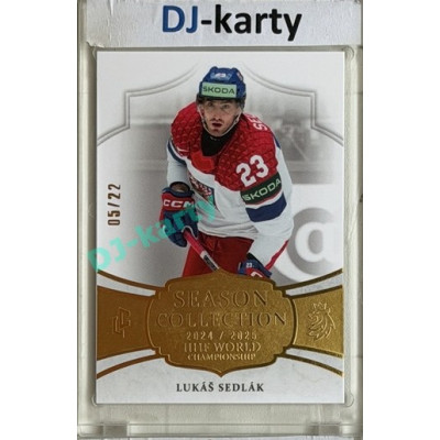 24/25 LC Repre série 2 Collectors Edition #WCH-14 Lukáš Sedlák Season Collection IIHF World Championship 2025 Gold xx/22