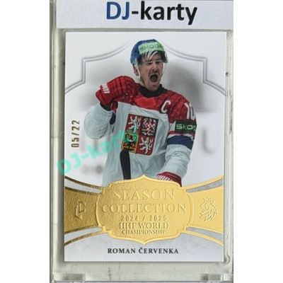 24/25 LC Repre série 2 Collectors Edition #WCH-10 Roman Červenka Season Collection IIHF World Championship 2025 Gold xx/22