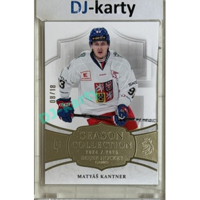 24/25 LC Repre série 2 Collectors Edition #BHG-22 Matyáš Kantner Season Collection Baijer Hockey Games 2025 Platinum xx/18