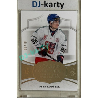 24/25 LC Repre série 2 Collectors Edition #BHG-21 Petr Kodýtek Season Collection Baijer Hockey Games 2025 Platinum xx/18