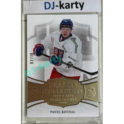 24/25 LC Repre série 2 Collectors Edition #BHG-18 Pavel Kousal Season Collection Baijer Hockey Games 2025 Platinum xx/18