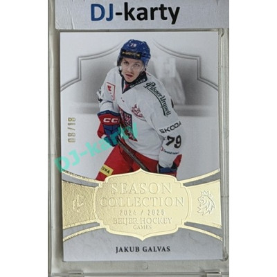24/25 LC Repre série 2 Collectors Edition #BHG-08 Jakub Galvas Season Collection Baijer Hockey Games 2025 Platinum xx/18