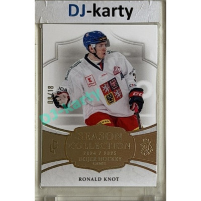 24/25 LC Repre série 2 Collectors Edition #BHG-01 Ronald Knot Season Collection Baijer Hockey Games 2025 Platinum xx/18