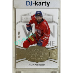24/25 LC Repre série 2 Collectors Edition #CHG-10 Filip Pyrochta Season Collection Czech Hockey Games 2025 Platinum xx/18