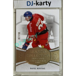 24/25 LC Repre série 2 Collectors Edition #CHG-19 Pavel Kousal Season Collection Czech Hockey Games 2025 Platinum xx/18