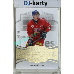 24/25 LC Repre série 2 Collectors Edition #CHG-07 Jan Košťálek Season Collection Czech Hockey Games 2025 Platinum xx/18