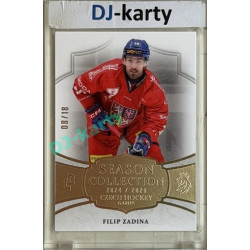 24/25 LC Repre série 2 Collectors Edition #CHG-16 Filip Zadina Season Collection Czech Hockey Games 2025 Platinum xx/18