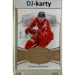 24/25 LC Repre série 2 Collectors Edition #CHG-26 Jáchym Kondelík Season Collection Czech Hockey Games 2025 Platinum xx/18