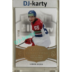 24/25 LC Repre série 2 Collectors Edition #WCH-06 Libor Hájek Season Collection IIHF World Championship 2025 Platinum xx/18