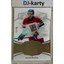 24/25 LC Repre série 2 Collectors Edition #WCH-01 David Špaček Season Collection IIHF World Championship 2025 Platinum xx/18