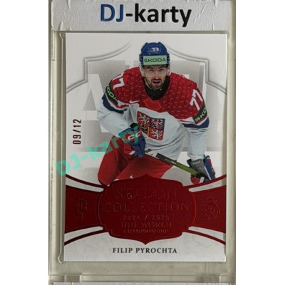24/25 LC Repre série 2 Collectors Edition #WCH-07 Filip Pyrochta Season Collection IIHF World Championship2025 Red xx/12