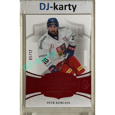 24/25 LC Repre série 2 Collectors Edition #BHG-13 Petr Koblasa Season Collection Baijer Hockey Games 2025 Red xx/12