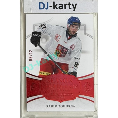 24/25 LC Repre série 2 Collectors Edition #BHG-23 Radim Zohorna Season Collection Baijer Hockey Games 2025 Red xx/12