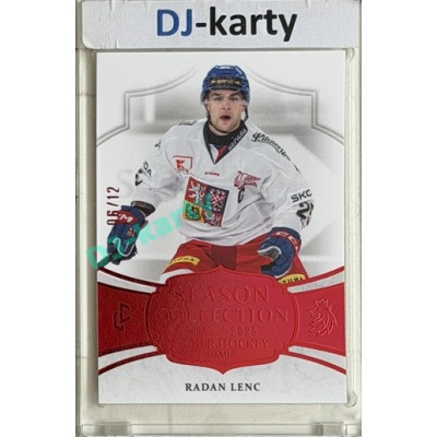 24/25 LC Repre série 2 Collectors Edition #BHG-19 Radan Lenc Season Collection Baijer Hockey Games 2025 Red xx/12