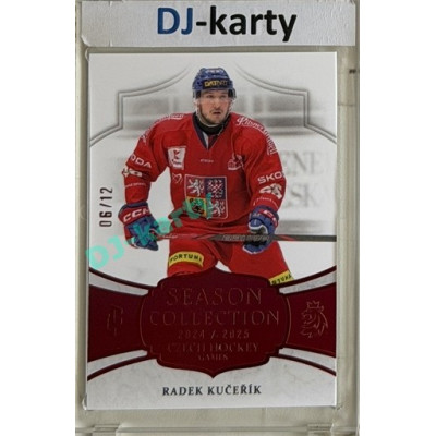 24/25 LC Repre série 2 Collectors Edition #CHG-09 Radek Kučeřík Season Collection Czech Hockey Games 2025 Red xx/12