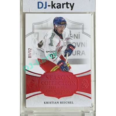 24/25 LC Repre série 2 Collectors Edition #CHG-18 Kristian Reichel Season Collection Czech Hockey Games 2025 Red xx/12
