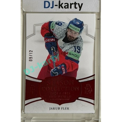 24/25 LC Repre série 2 Collectors Edition #WCH-12 Jakub Flek Season Collection IIHF World Championship2025 Red xx/12