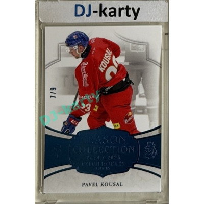 24/25 LC Repre série 2 Collectors Edition #CHG-19 Pavel Kousal Season Collection Czech Hockey Games 2025 Blue 7/9
