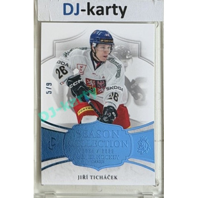24/25 LC Repre série 2 Collectors Edition #BHG-03 Jiří Ticháček Season Collection Baijer Hockey Games 2025 Blue 5/9