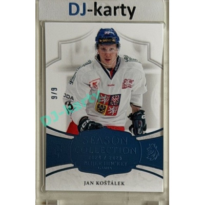 24/25 LC Repre série 2 Collectors Edition #BHG-04 Jan Košťálek Season Collection Baijer Hockey Games 2025 Blue 9/9