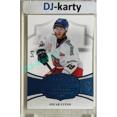 24/25 LC Repre série 2 Collectors Edition #BHG-15 Oscar Flynn Season Collection Baijer Hockey Games 2025 Blue 5/9