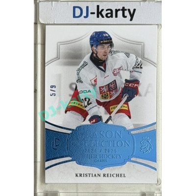 24/25 LC Repre série 2 Collectors Edition #BHG-17 Kristian Reichel Season Collection Baijer Hockey Games 2025 Blue 5/9